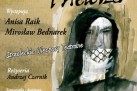 Plakat informujący o Strzeleckich Wieczorach Teatralnych i spektaklu ,,Abelard i Heloiza' w wykonaniu Teatru Ekostudio w Opolu. 