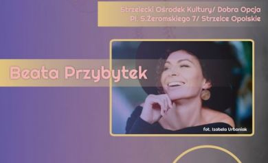 Plakat pt. Strzeleckie Ogrody Jazzowe z informacjami o koncercie.