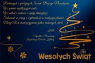 Grafika z życzeniami bożonarodzeniowymi. 