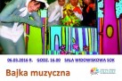 Plakat dotyczący bajki muzycznej pt. ,,Brzydkie Kaczątko'. 