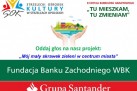 Plakat dotyczący II Edycji Konkursu Grantowego ,,Tu mieszkam, tu zmieniam'. Obraz zachęca do oddania głosu na projekt: ,,Mój mały skrawek zieleni w centrum miasta'. 
