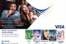 Plakat dotyczący Zbliżeniowego Kina Visa . Przedstawione są seanse, jakie miały być puszczane w Strzeleckim Ośrodku Kultury. 