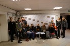 Zdjęcie grupowe uczestników wyjazdu do Radia Opole. 