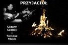 Plakat zapowiada wydarzenie „Tribute to Srebrne (Nie)Koncert czyli Spotkanie Gitarowe Przyjaciół”, które odbyło się 2 marca 2019 roku o godzinie 19:00 w C@fe Kultura w Strzelcach Opolskich, z udziałem Cezarego Czabaja i Tomasza Fibicha.