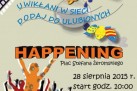 Plakat dotyczący heppeningu pt. ,,Uwikłani w sieci - dodaj do ulubionych'. 
