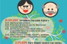 Plakat dotyczący I Senioriady Strzeleckiej. Przedstawiony jest program wydarzeń wspomnianej imprezy.