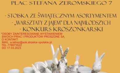 Plakat dotyczący Jarmarku Wielkanocnego.  - powiększ