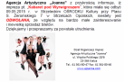 Grafika z informacją o odwołaniu imprezy pt. ,,Kabaret pod Wyrwigroszem', która miała się odbyć 09.05.2015 roku w Strzeleckim Ośrodku Kultury. 