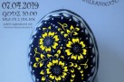 Plakat dotyczący Czwartego Konkursu Zdobienia Jaj Wielkanocnych ,,Kroszonki 2019'. 