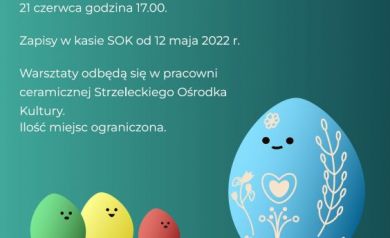 Plakat zapraszający na bezpłatne warsztaty kroszonkarskie pt. ,,Powróćmy jak nasze babcie i mamy do kroszonek i makramy'. 
