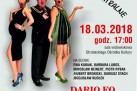 Plakat zapowiada spektakl teatralny w ramach Strzeleckich Spotkań Teatralnych. 18 marca 2018 roku o godzinie 17:00 w sali widowiskowej Strzeleckiego Ośrodka Kultury wystawiono sztukę Dario Fo „Kto nie ma, nie płaci”. Na scenie pojawili się m.in. Ewa Kubiak, Barbara Lubos, Mirosław Neinert, Piotr Rybak i Hubert Bronicki. Reżyserem był Hubert Bronicki, a muzykę przygotował Tomasz Leś. Bilety kosztowały 35 zł i były dostępne od 27 lutego 2018. Tło plakatu jest jasne, a na środku widnieją aktorzy w kolorowych, teatralnych strojach. Całość uzupełniają logotypy SOK i Teatru Korez.
