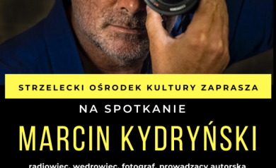 Plakat - spotkanie z Marcinem Kydryński