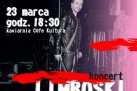 Plakat zapowiada 4. urodziny C@fe Kultura, podczas których 23 marca o godzinie 18:30 odbył się koncert Limboskiego. Bilety kosztowały 30 zł i były dostępne w kasie SOK od 25 lutego 2019 roku.