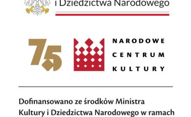 Logo MKiDN informujące o dofinansowaniu projektu