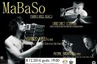 Plakat dotyczący koncertu MaBaSo - Funky-Jazz Trio. 