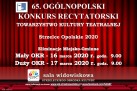 Grafika dotycząca 65. Ogólnopolskiego Konkursu Recytatorskiego . 