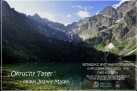 Plakat dotyczący wernisażu wystawy fotografii ,,Okruchy Tater' - okiem Joanny Maseli.