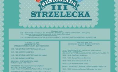 Plakat dotyczący III Strzeleckiej Senioriady. 