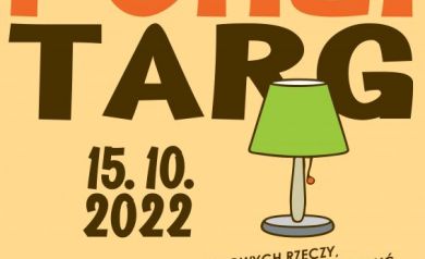 Na plakacie znajduje się zaproszenie na „XXXVII Strzelecki Pchli Targ”.