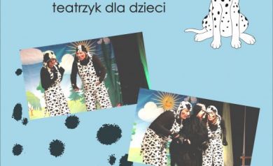 Plakat zapowiadający teatrzyk dla dzieci „Pieskie Życie” organizowany przez Strzelecki Ośrodek Kultury. Utrzymany był w jasnej, niebieskiej kolorystyce z rysunkiem dalmatyńczyka i czarnymi kropkami jako elementami graficznymi. Na plakacie znajdowały się także zdjęcia aktorów w kostiumach psów. Wydarzenie odbyło się 9 października 2022 roku o godz. 16:00 w sali widowiskowej SOK, a bilet kosztował 12 zł. Na dole widnieją szczegóły dotyczące sprzedaży biletów oraz logotyp SOK.