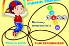 Plakat dotyczy pikniku familijnego. Podane jest na nim wiele szczegółów związanych z wydarzeniem. 