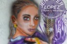 Plakat zaprasza na wernisaż wystawy Dominika „Domina” Lachowicza z cyklu KinomatoGrafia, zatytułowanej „Jennifer Lopez z punktu widzenia chrześcijańskiego”. Na plakacie widnieje artystyczny portret Jennifer Lopez w pastelowych barwach. Wernisaż odbył się 13.03.2020 roku o godz. 18:00 w Galerii Strzeleckiego Ośrodka Kultury, a ekspozycja trwała do 14.03.2020 roku. Dodano informację, że była to również wystawa interaktywna dla niewidomych. U dołu znajdują się loga patronatów: NTO, TVP3 Opole. Tło plakatu jest w odcieniach jasnoszarych i fioletowych, z delikatnymi przejściami kolorów. Na tle widoczny jest portret Jennifer Lopez namalowany w pastelowych barwach – z elementami fioletu, różu i złota. Całość ma malarski, nieco abstrakcyjny styl.