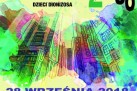 Plakat dotyczący spektaklu teatralnego w wykonaniu grupy Dzieci Dionizosa pt. ,,Strzelce 2050'. 