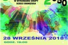 Plakat dotyczący spektaklu teatralnego pt. ,,Strzelce 2050'. 