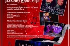 Plakat dotyczący Gali Sylwestrowej ,,ŚPIEWAJĄCE FORTEPIANY - koncertowo i z humorem'. 
