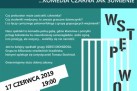 Plakat dotyczący spektaklu pt. ,,A kto umarł, ten nie żyje...komedia czarna jak sumienie'. 