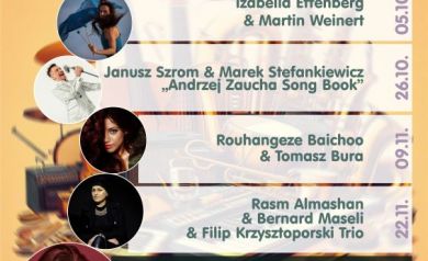 Plakat dotyczący Strzeleckich Ogrodów Jazzowych - 10 edycja. 