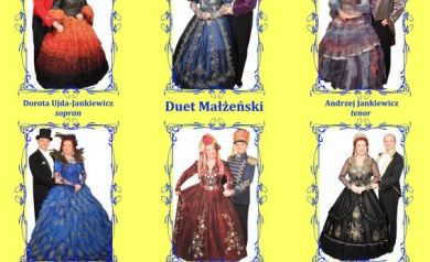 <p>Plakat dotyczący koncertu operetki i musicalu pt. ,,W blasku Wiednia i światłach Broadway'u".</p>
