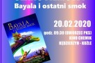 To plakat wydarzenia organizowanego w ramach Ferii Zimowych SOK. Reklamuje seans filmowy animacji „Bayala i ostatni smok”. Film został pokazany 20 lutego 2020 roku o godz. 09:30 w kinie Chemik w Kędzierzynie-Koźlu (zbiórka na dworcu PKS). Bilety kosztują 12 zł od osoby i są dostępne w kasie SOK. Na dole podano numery telefonów do informacji. Plakat ma kolorowe, tęczowe tło z zimowymi akcentami – śnieżynkami i fioletowo-niebieskim gradientem. Na środku widnieje miniatura plakatu filmu z wizerunkiem m.in. smoka.