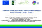 Na plakacie znajduje się informacja o projekcie „Teatr okienny – odpowiedzią na kulturalne potrzeby mieszkańców i turystów”, którego celem jest stworzenie atrakcyjnej i aktywnej Krainy św. Anny. Na górze widnieją logotypy.