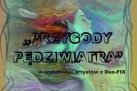 Plakat zapraszający na spektakl dla dzieci pt. ,,Przygody Pędziwiatra' w wykonaniu artystów z Duo-FIX.