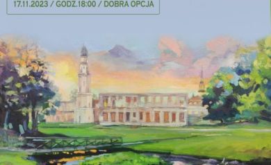 Plakat dotyczący wystawy poplenerowej 28. Ogólnopolskiego Pleneru Malarskiego. 