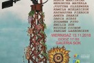 Plakat dotyczący wystawy poplenerowej Młodzieżowego Pleneru Malarskiego - Gąsiorowice 2018. 