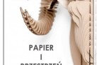 Plakat dotyczący wernisażu wystawy Romualda Kubika ,,Papier i przestrzeń'. 