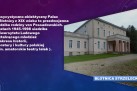 Slajd przedstawiający zdjęcie klasycystyczno-elektycznego pałacu z XIX wieku w Błotnicy Strzeleckiej.