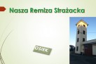 Slajd przedstawia zdjęcie remizy strażackiej w Osieku.