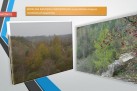 Slajd przedstawiający zdjęcia kopalni kamienia wapiennego - skała - w Dziewkowicach.