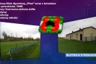 Slajd przedstawiający zdjęcia Ludowego Klubu Sportowego ,,Plon' wraz z boiskiem w Błotnicy Strzeleckiej.