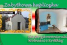 Slajd przedstawiający zdjęcia zewnątrz i wewnątrz zabytkowej kapliczki na skrzyżowaniu ulic Wolności i Krótkiej.