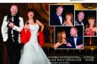 Plakat zapowiada Galę Operetkową Strauss z utworami m.in. Kálmána, Lehára i Abrahama, wykonywaną przez Joannę Wojtaszewską (sopran) i Kamila Rocha Karolczuka (tenor). Widnieją na nim zdjęcia artystów w eleganckich strojach i liczne szczegóły .