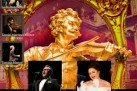Plakat zapraszający na Strauss Galę – koncert największych przebojów Johanna Straussa, arii i duetów operetkowych. Wystąpili soliści z Polski i Europy.