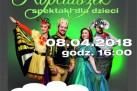 Plakat dotyczący spektaklu dla dzieci ,,Zielony Kopciuszek'. 